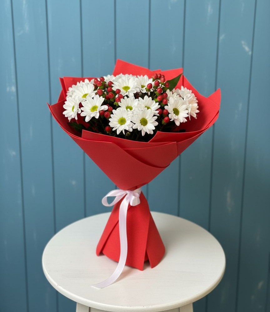 Букет цветов из: Хризантемы в Соколовом