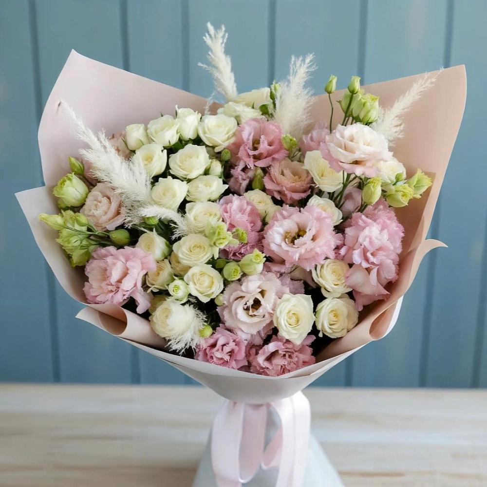 Букет цветов из: Альстромерии и Розы в Соколовом