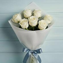 Букет 7 Белых роз Эдлесс Лав #REPLACE_PRED# Соколовом