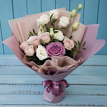Букет цветов из:  Розы и Лизиантусы в Соколовом