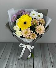 Букет цветов из:  Розы, Герберы и Хризантемы #REPLACE_PRED# Соколовом