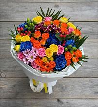 Букет цветов из:  Розы и Хризантемы в Соколовом