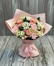 Букет цветов из:  Гвоздики, Розы и Хризантемы в Соколовом