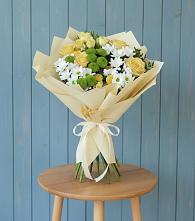 Букет цветов из:  Хризантемы и Розы #REPLACE_PRED# Соколовом