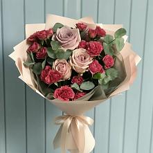 Букет цветов из:  Гвоздики и Розы #REPLACE_PRED# Соколовом