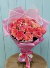 Букет 15 Розовых роз Равель в Соколовом