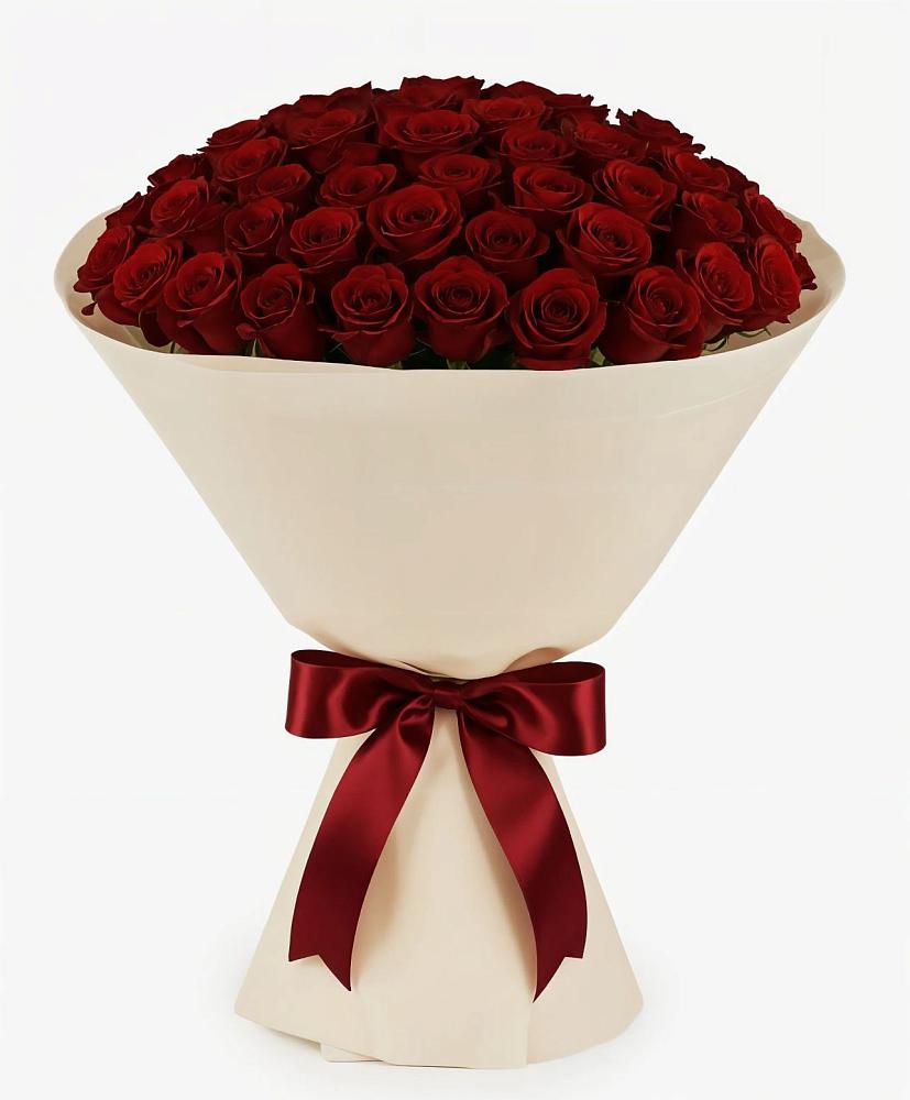 Букет 101 Бордовая роза Блэк Бакарра в Соколовом