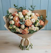 Букет цветов из:  Альстромерии и Розы #REPLACE_PRED# Соколовом