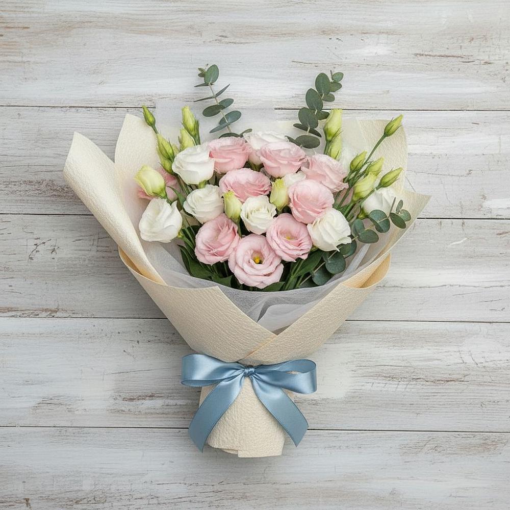 Букет цветов из: Лизиантусы в Соколовом